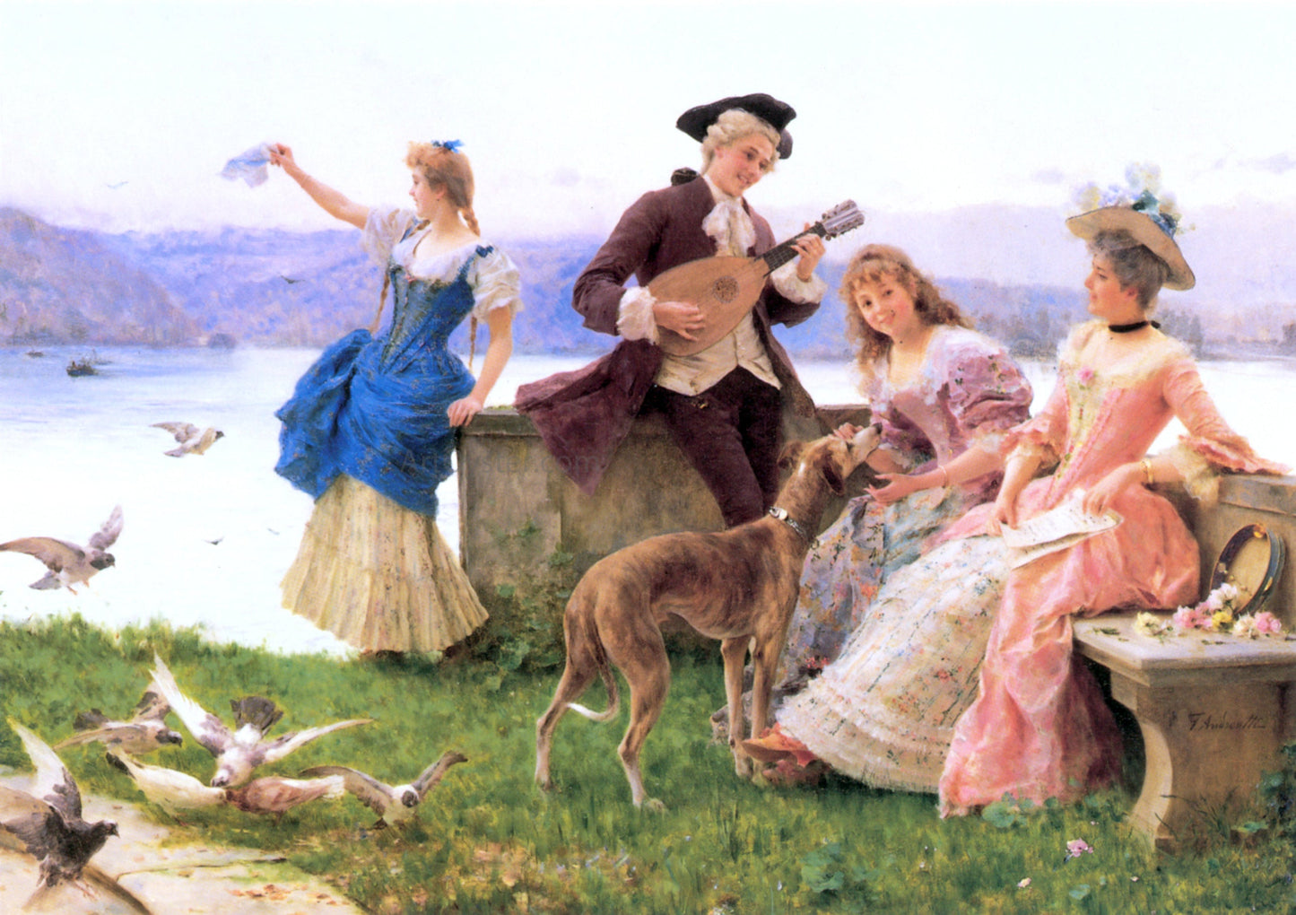 Federico Andreotti A Day's Outing - Canvas Print