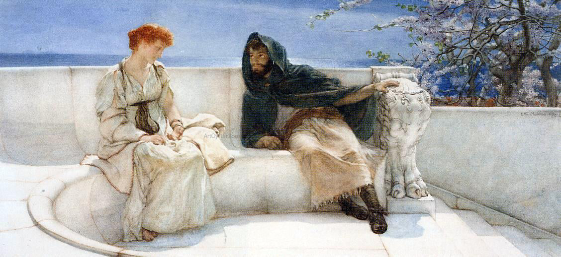Sir Lawrence Alma-Tadema A Declaration - Canvas Print