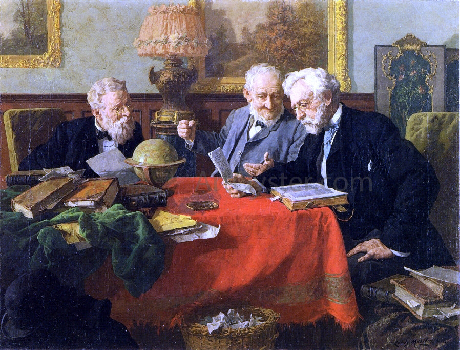 Louis C Moeller A Difficult Decision - Canvas Print