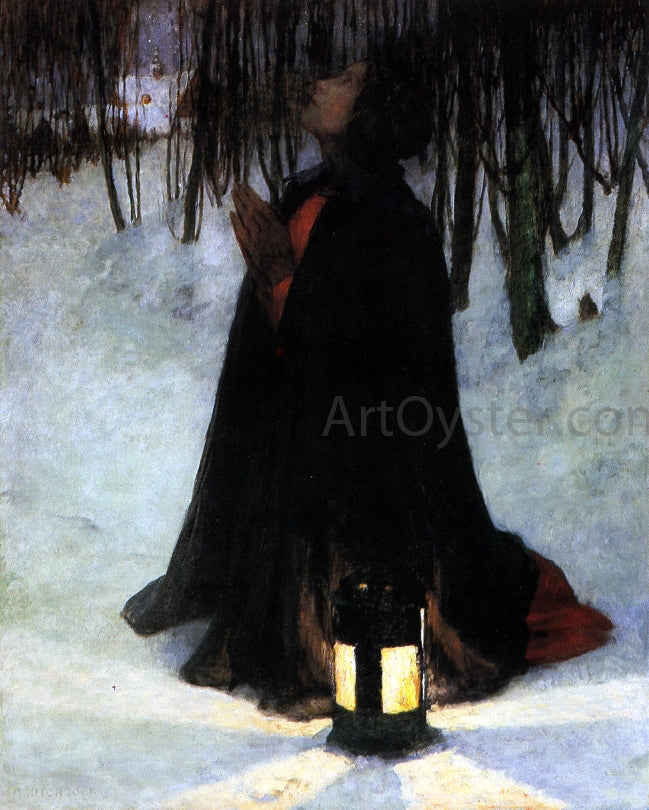 George Hitchcock Dream of Christmas - Canvas Print
