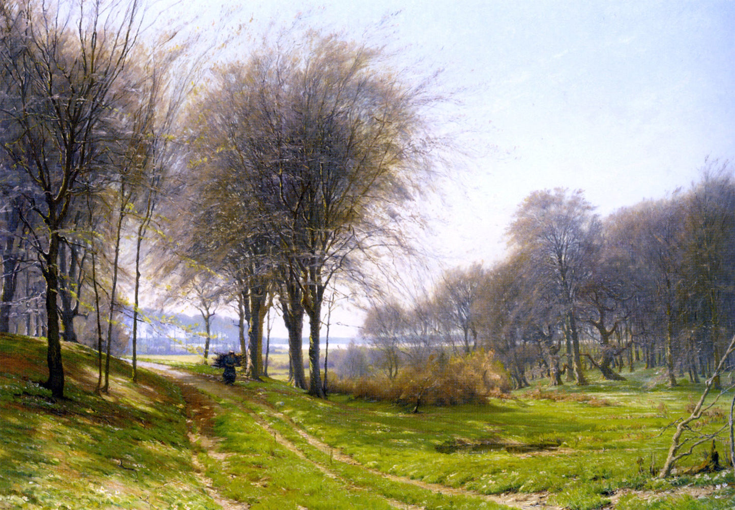 Johannes Boesen A Faggot Gatherer - Canvas Print