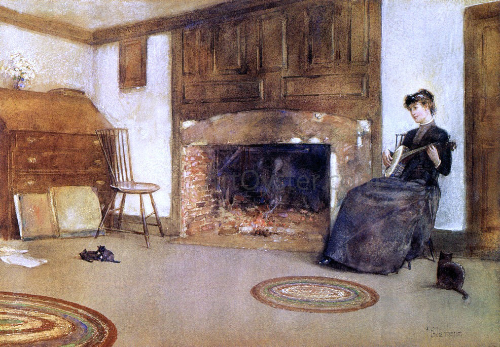 Frederick Childe Hassam A Familiar Tune - Canvas Print