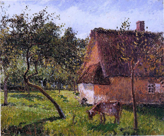 Camille Pissarro A Field in Varengeville - Canvas Print