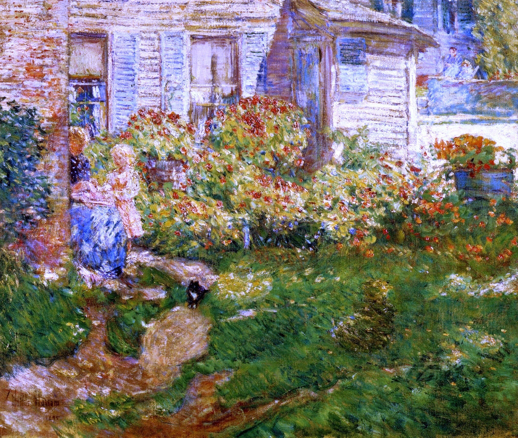 Frederick Childe Hassam A Fisherman's Cottage - Canvas Print