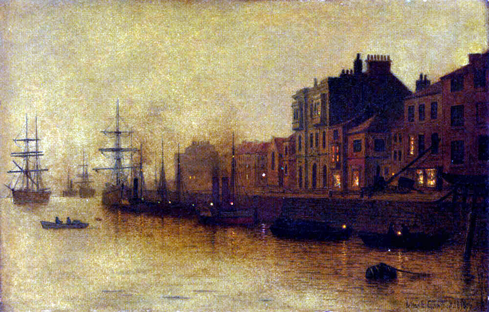 Arthur E Grimshaw Fishing Harbour - Canvas Print