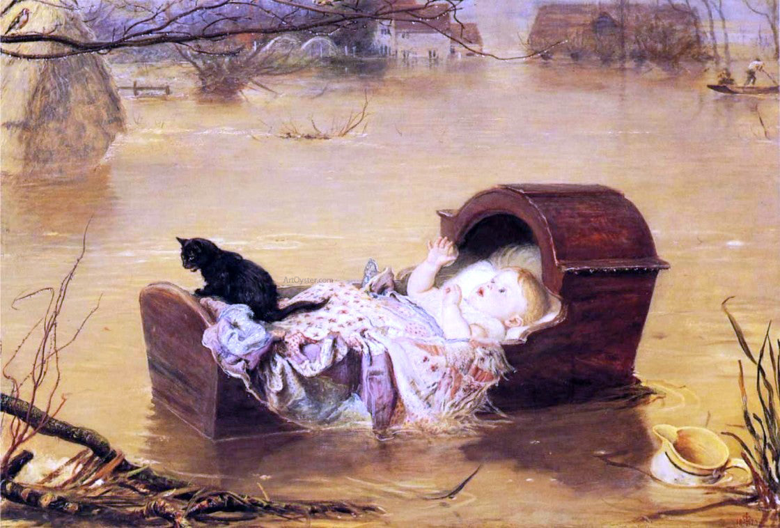 Sir Everett Millais Flood - Canvas Print