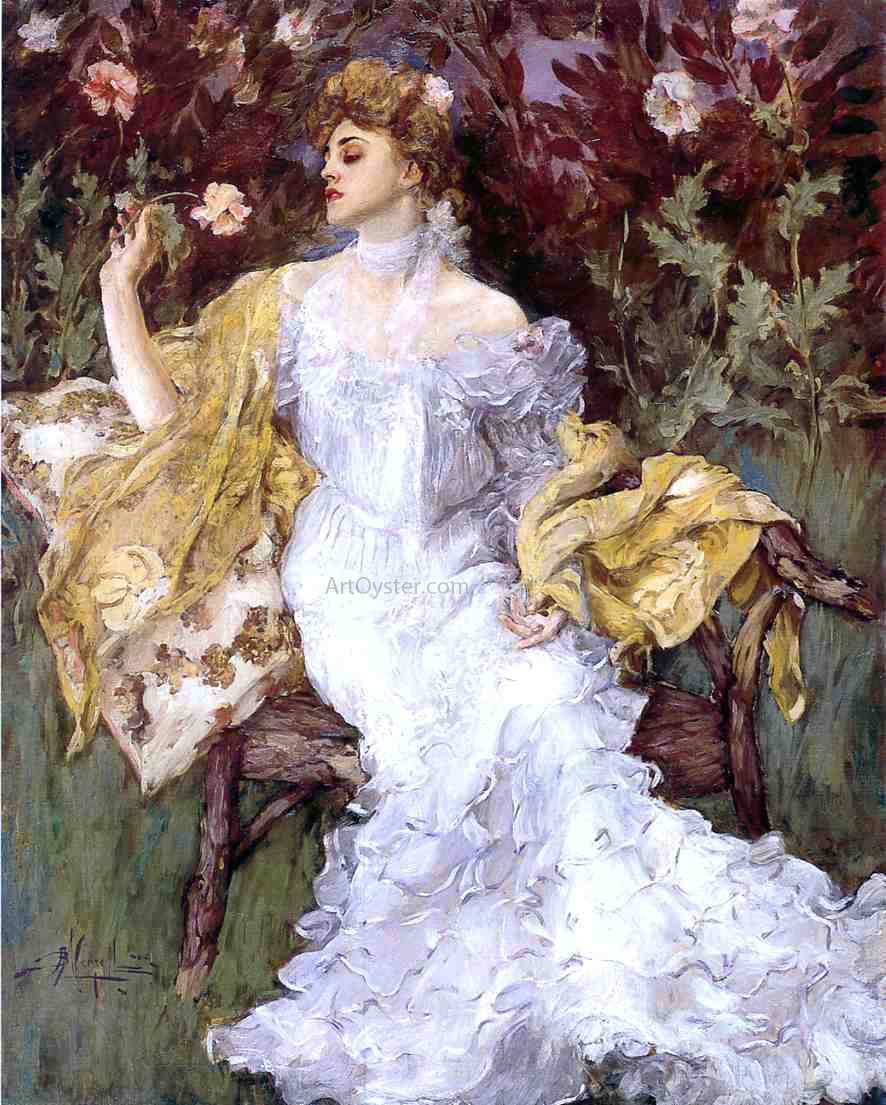 Albert B Wenzell A Gift from the Garden - Canvas Print