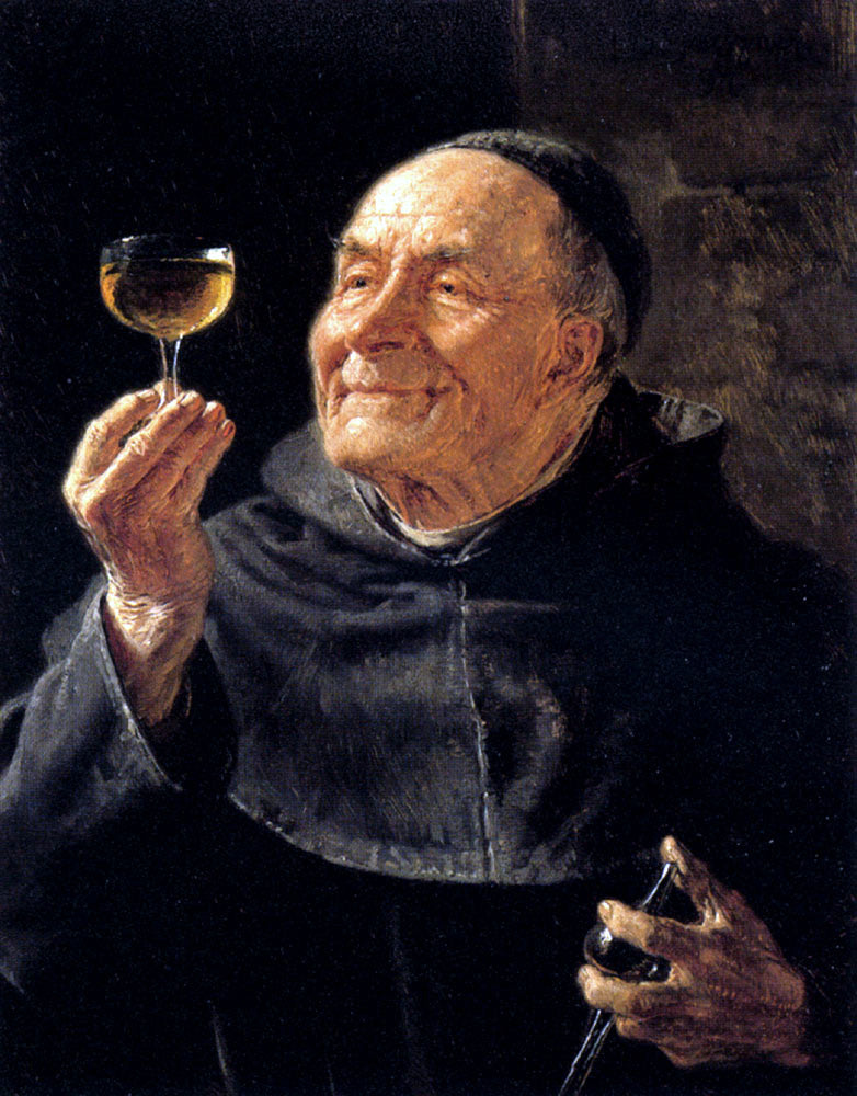 Eduard Grutzner A Good Drink - Canvas Print