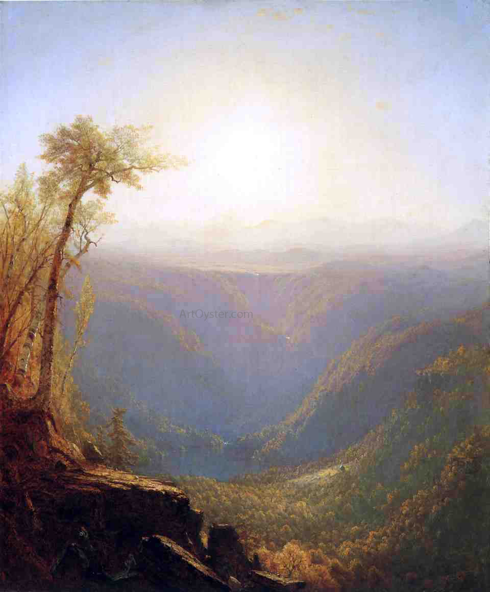 Sanford Robinson Gifford A Gorge in the Mountains (also known as Kauterskill Clove) - Canvas Print