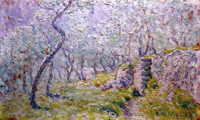 Robert Hatton Monks A Grey Day - Canvas Print