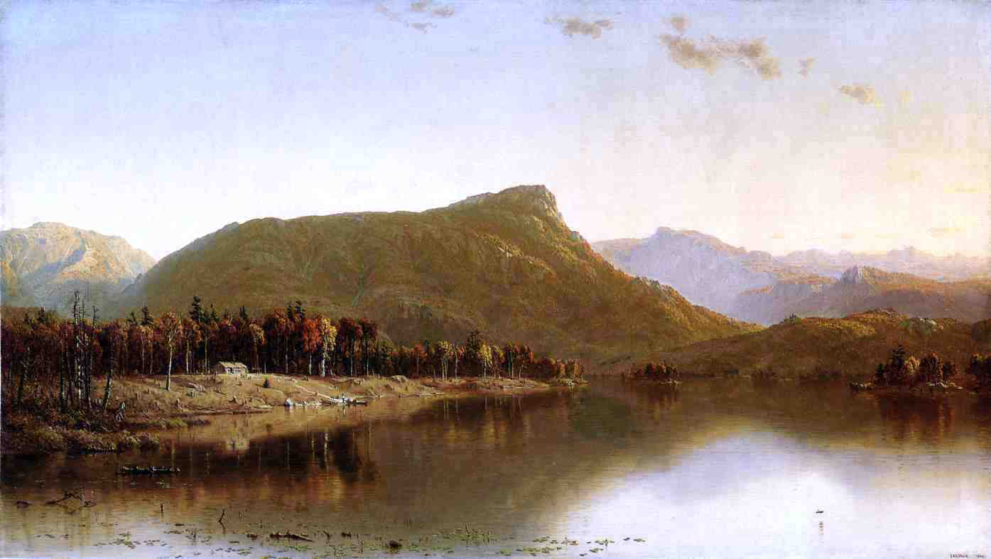Sanford Robinson Gifford A Home in the Wilderness - Canvas Print