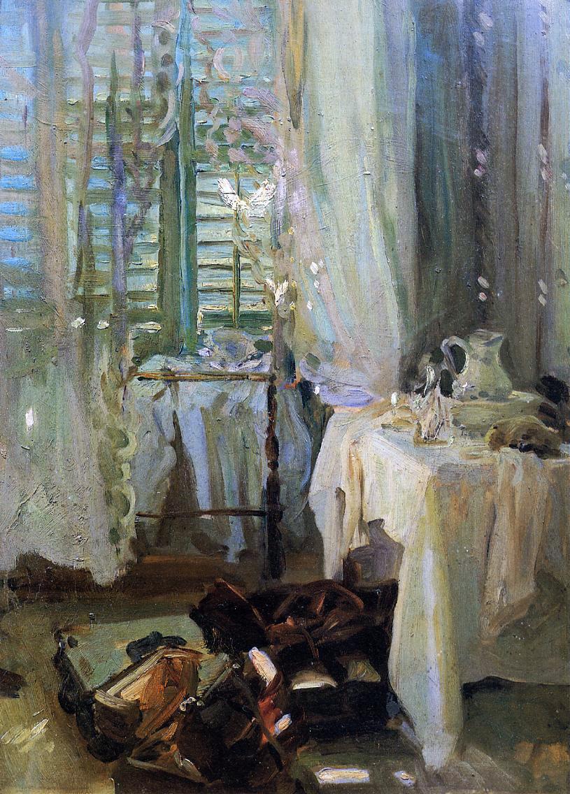John Singer Sargent A Hotel Room - Canvas Print