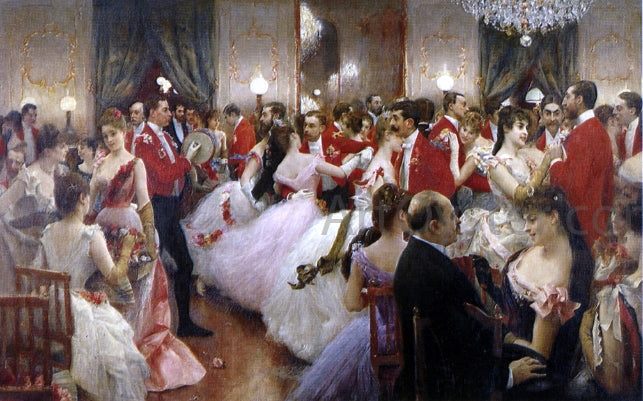 Julius LeBlanc Stewart A Hunt Ball - Canvas Print