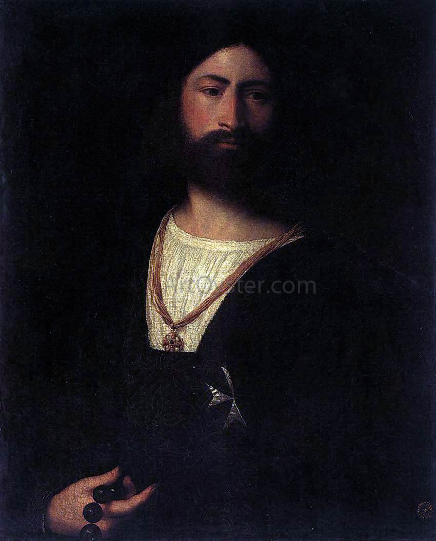 Titian A Knight of Malta - Canvas Print