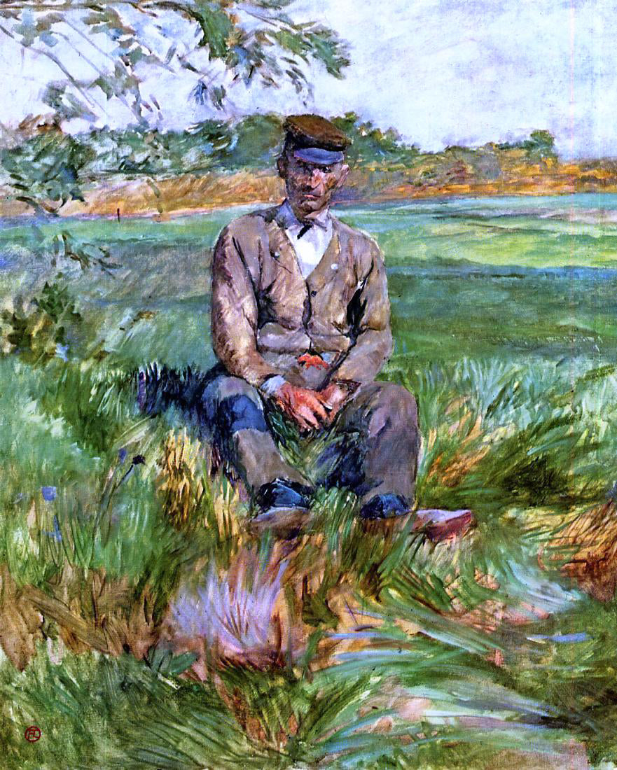 Henri De Toulouse-Lautrec A Laborer at Celeyran - Canvas Print