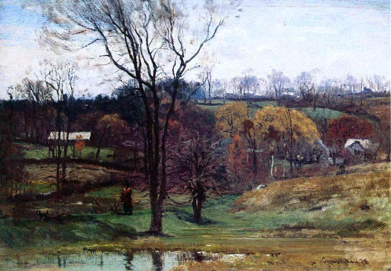 John Joseph Enneking A Late Afternoon Walk - Canvas Print