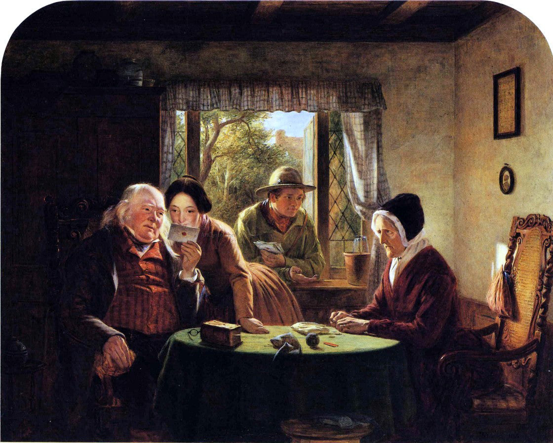 Thomas Webster A Letter From the Colonies - Canvas Print