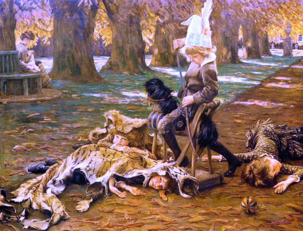 James Tissot A Little Nimrod - Canvas Print
