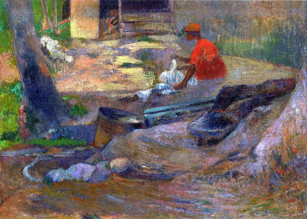 Paul Gauguin A Little Washerwoman - Canvas Print
