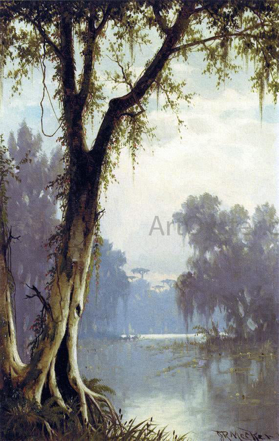 Joseph R Meeker A Louisiana Bayou - Canvas Print