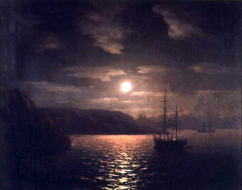 Ivan Constantinovich Aivazovsky A Lunar Night on the Black Sea - Canvas Print