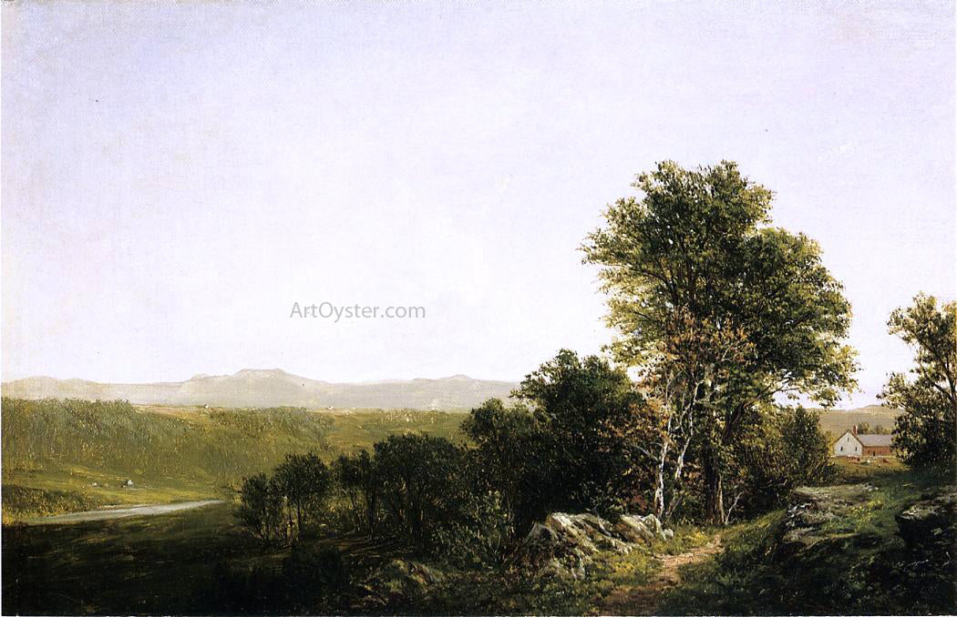 David Johnson A Lush Summer Landscape - Canvas Print
