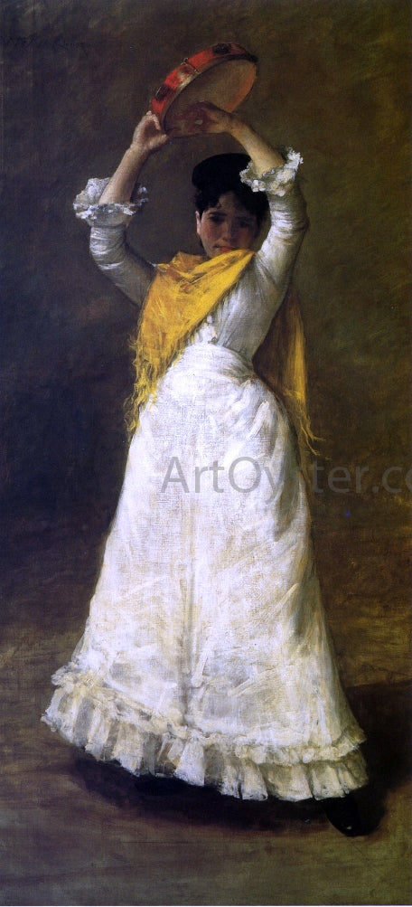William Merritt Chase A Madrid Dancing Girl - Canvas Print