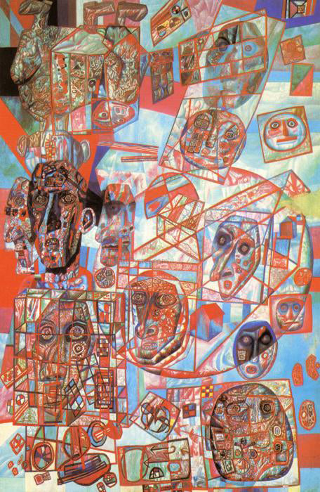 Pavel Filonov A Man in the World - Canvas Print