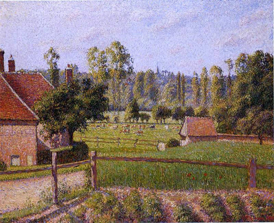 Camille Pissarro A Meadow in Eragny - Canvas Print