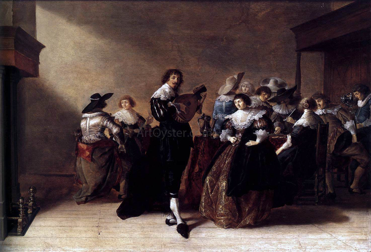 Anthonie Palamedesz Merry Company - Canvas Print
