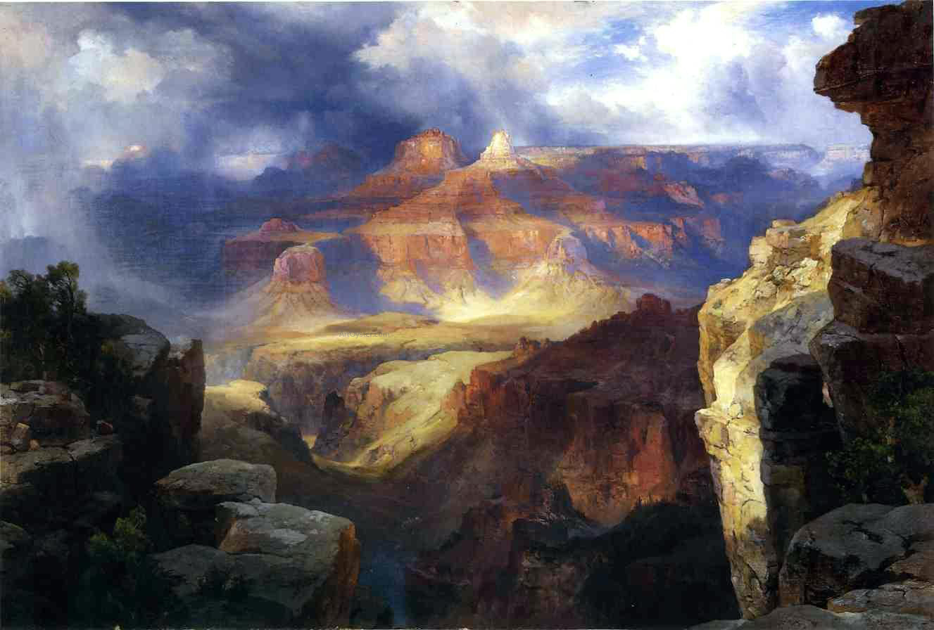 Thomas Moran A Miracle of Nature - Canvas Print