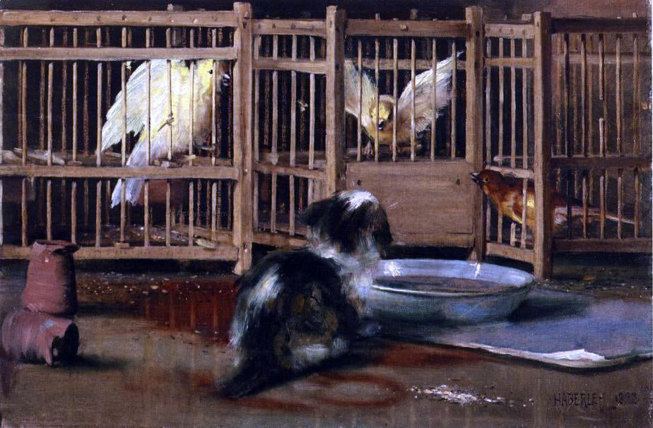 John Haberle A Misunderstanding - Canvas Print