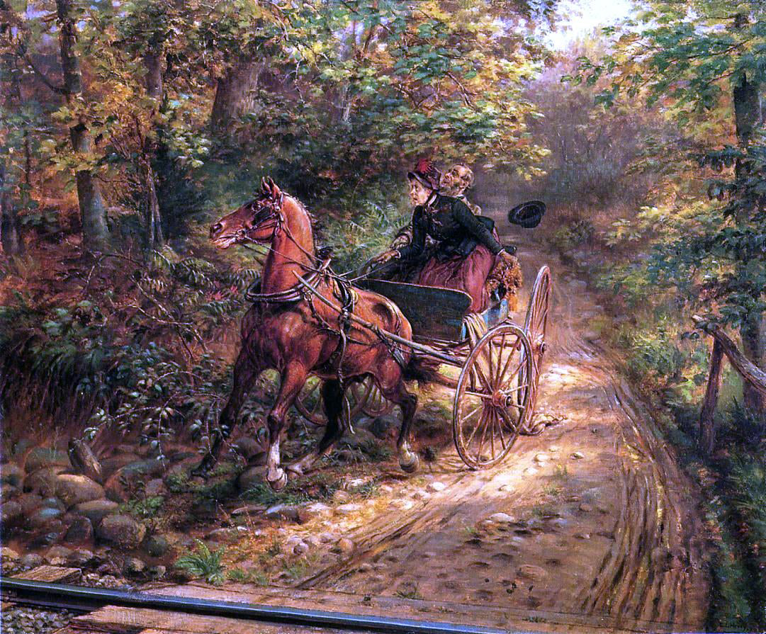 Edward Lamson Henry A Moment of Peril - Canvas Print
