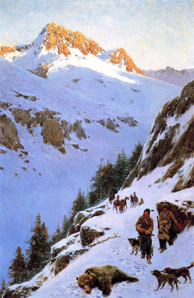 Henry F Farney A Moment of Suspense - Canvas Print