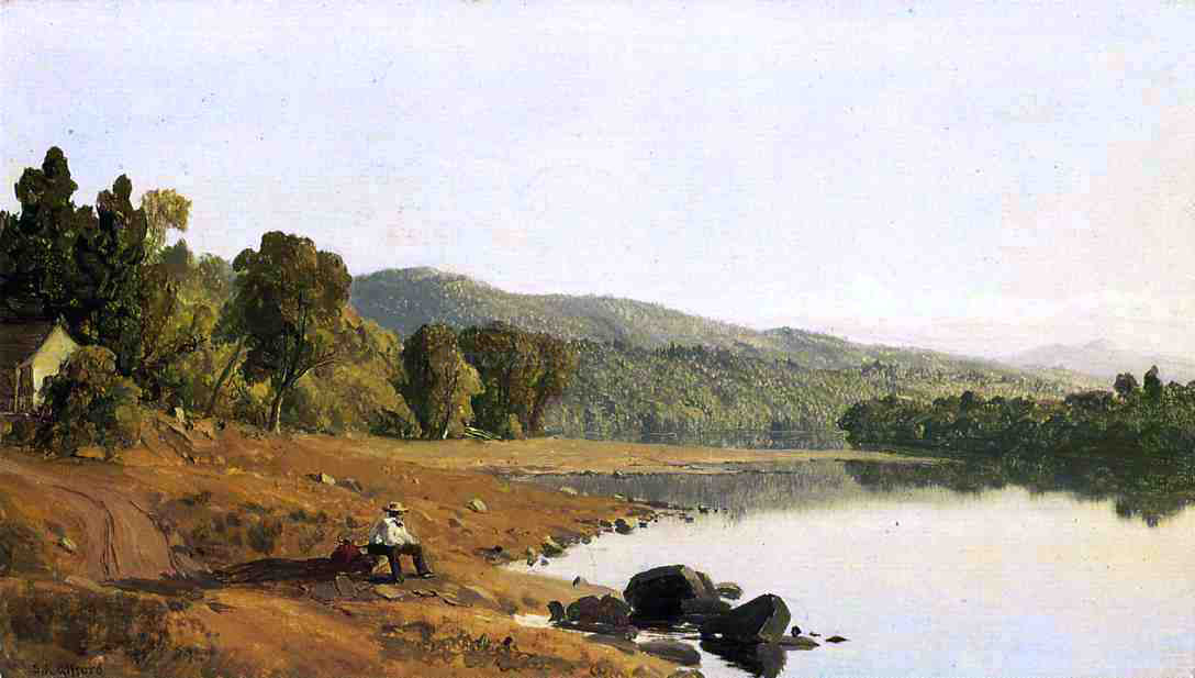 Sanford Robinson Gifford A Moment's Rest - Canvas Print