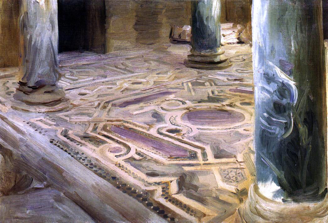 John Singer Sargent A Mosque, Cairo - Canvas Print