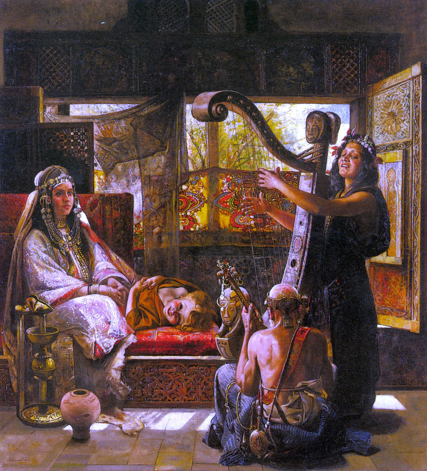 Gyula Tornai A Musical Afternoon - Canvas Print