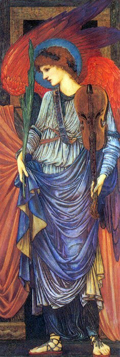Sir Edward Burne-Jones A Musical Angel - Canvas Print