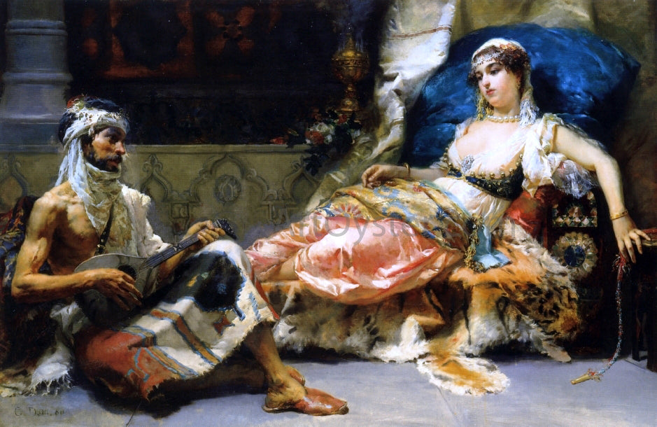 Cesare Augusto Detti A Musical Interlude - Canvas Print