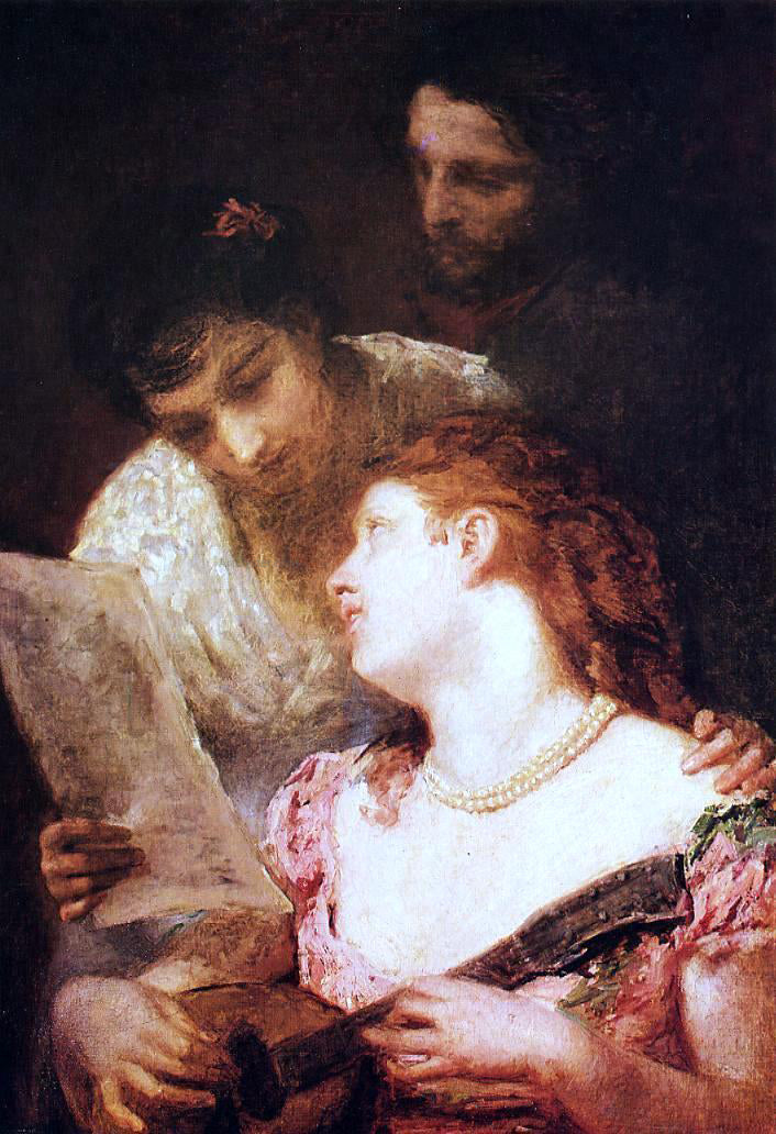 Mary Cassatt A Musical Party - Canvas Print