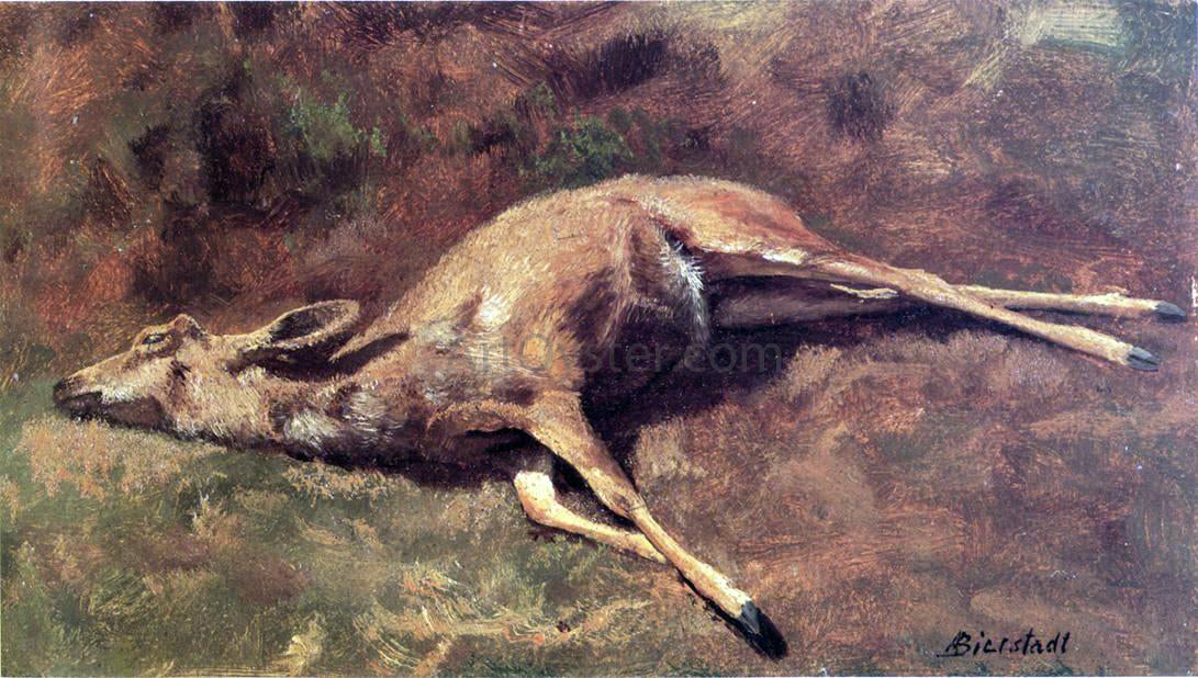 Albert Bierstadt Native of the Woods - Canvas Print