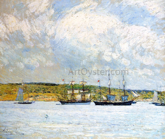 Frederick Childe Hassam A Parade of Boats - Canvas Print