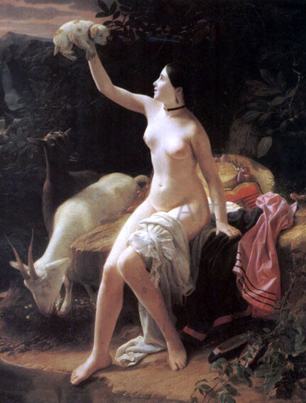 Louis-Leopold Robert A Pastoral Idyll - Canvas Print