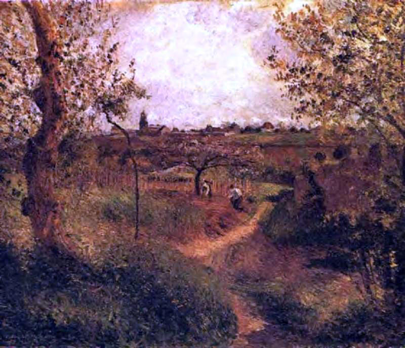 Camille Pissarro A Path Across the Fields - Canvas Print