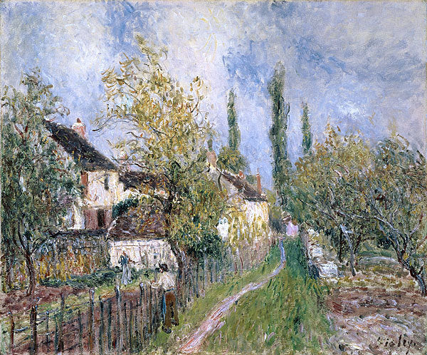 Alfred Sisley A Path at Les Sablons - Canvas Print