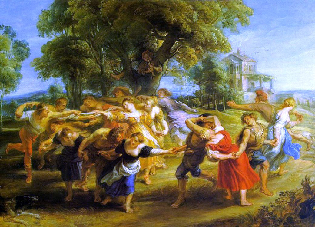 Peter Paul Rubens A Peasant Dance - Canvas Print