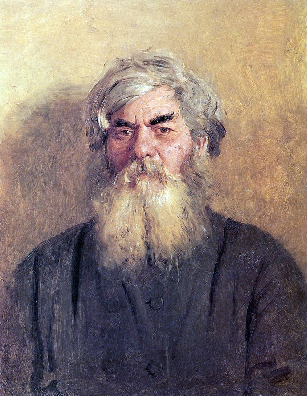 Ilia Efimovich Repin A Peasant with an Evil Eye - Canvas Print