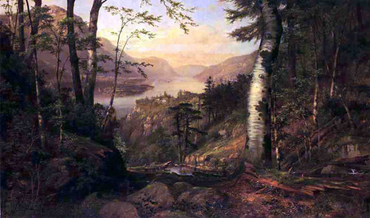 James Brade Sword A Peep into Lake George - Canvas Print
