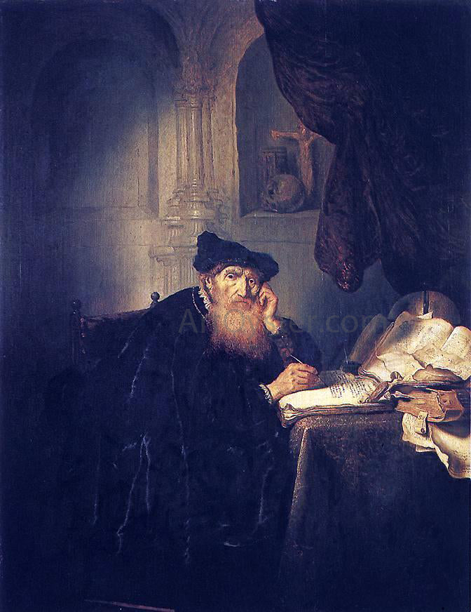 Salomon Koninck A Philosopher - Canvas Print
