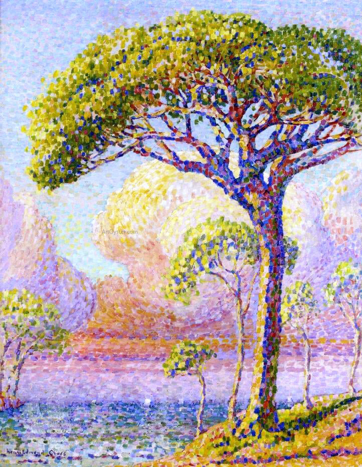 Henri Edmond Cross A Pine Tree - Canvas Print
